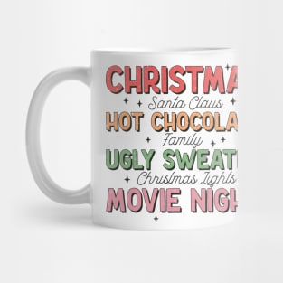 Retro Christmas Quotes Mug